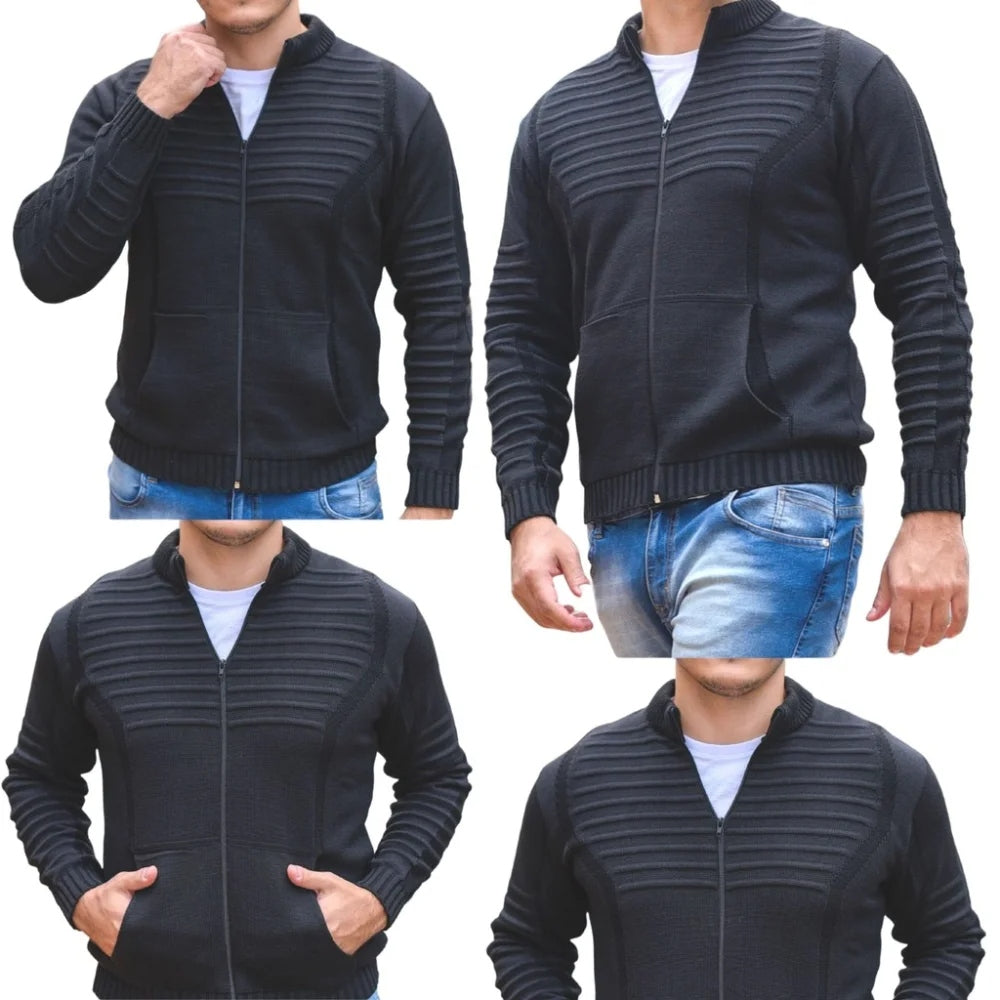 Cardigan Masculino em Tricot