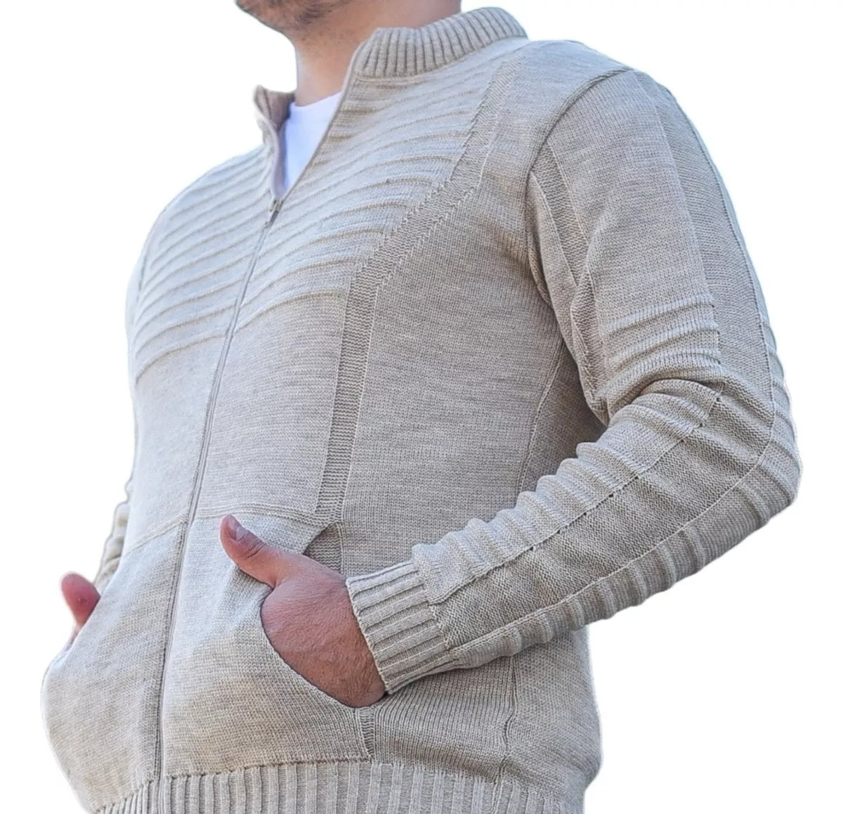 Cardigan Masculino em Tricot