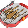 Kit Completo 6 Brocas de Titânio Escalonada
