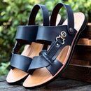 Sandália Masculina de Couro Antiderrapante